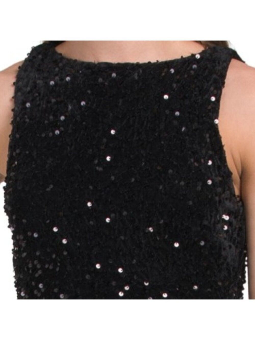 SELFIE LESLIE Bedazzle Open Back Sequin Mini Dress - Picture 3 of 5